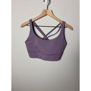 Lululemon Energy Longline Bra Purple Ash Medium Support B-D Cup Size 12 W2AUYS
